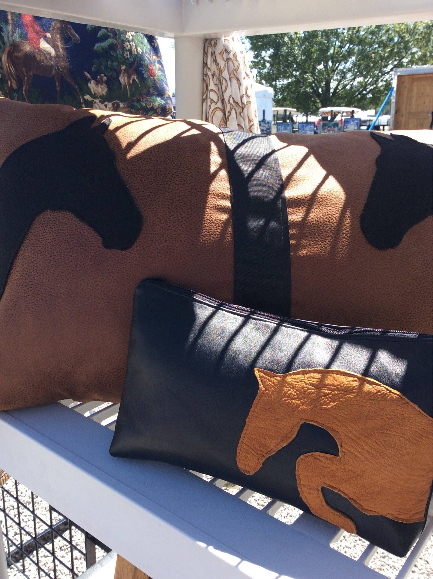 Equestrian Pillow Horse Pillow Horse Silhouette Pillow Equestrian Decor
