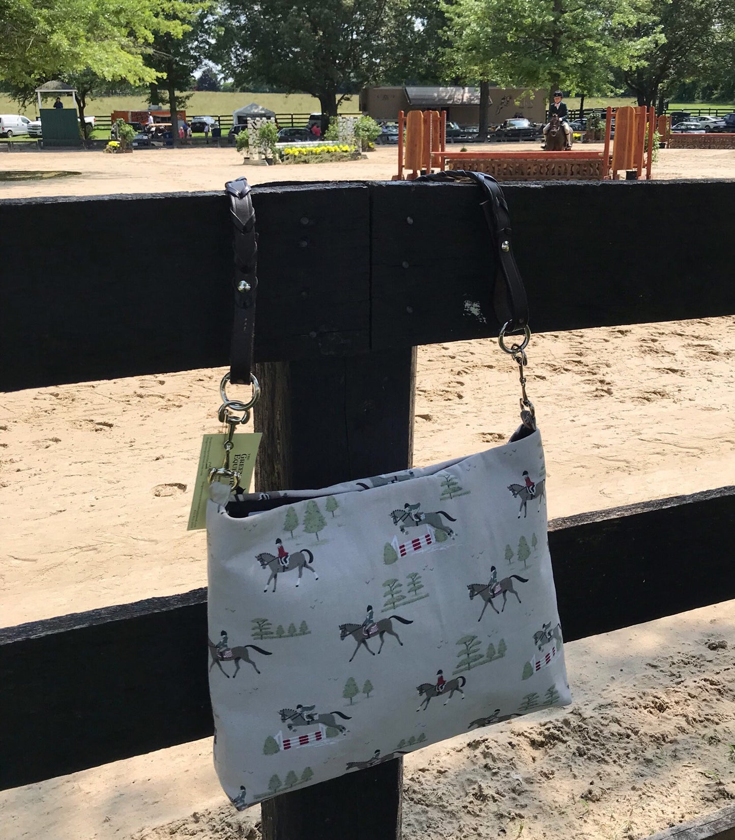 Equestrian Horse Handbag Purse Organic Fabric