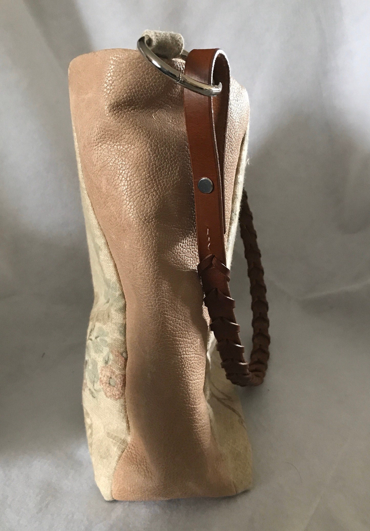 Horse Purse Equestrian Handbag Ralph Lauren Fabric and Leather Tote