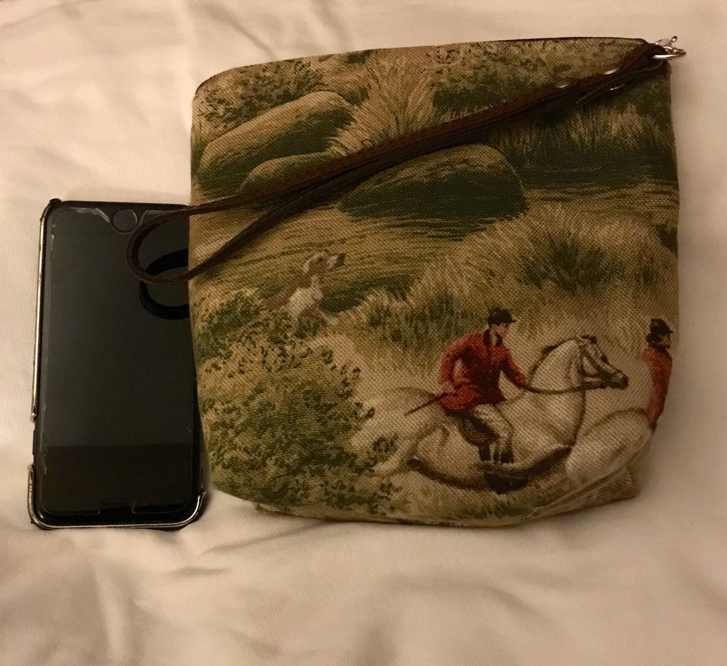 Equestrian Horse Purse Handbag Horse wristlet Fox Hunt Purse