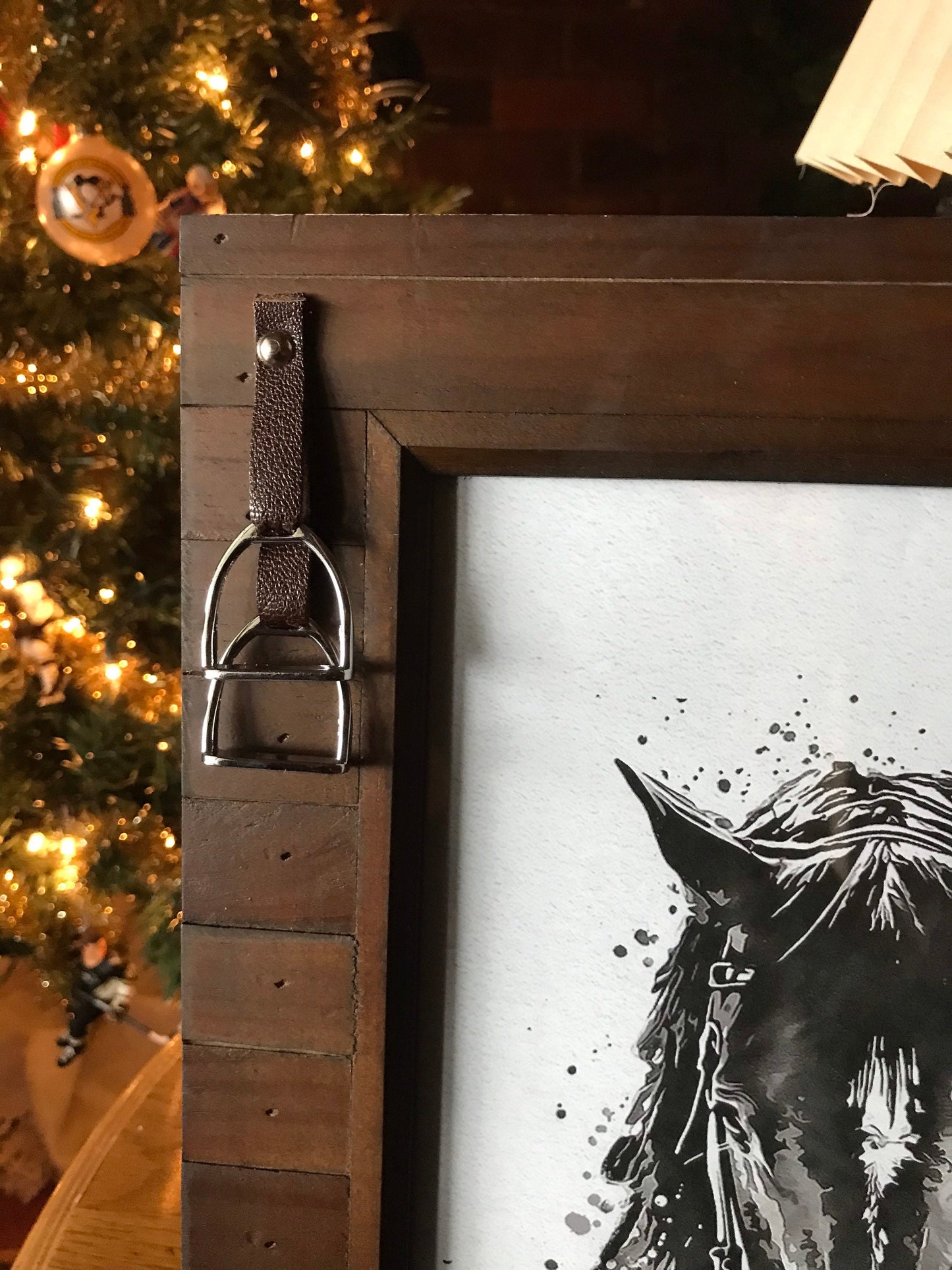 Equestrian Horse Picture Frame 8 x10 Brown Wooden Frame
