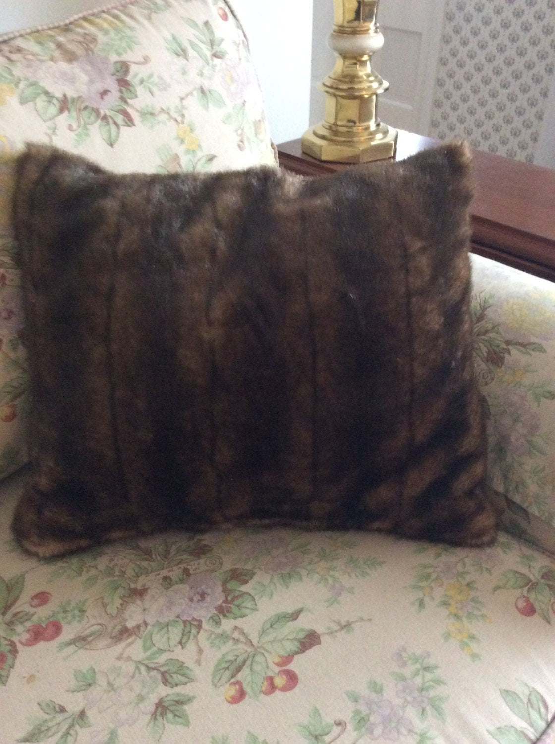 Fur Pillow Faux Mink Fur Pillow