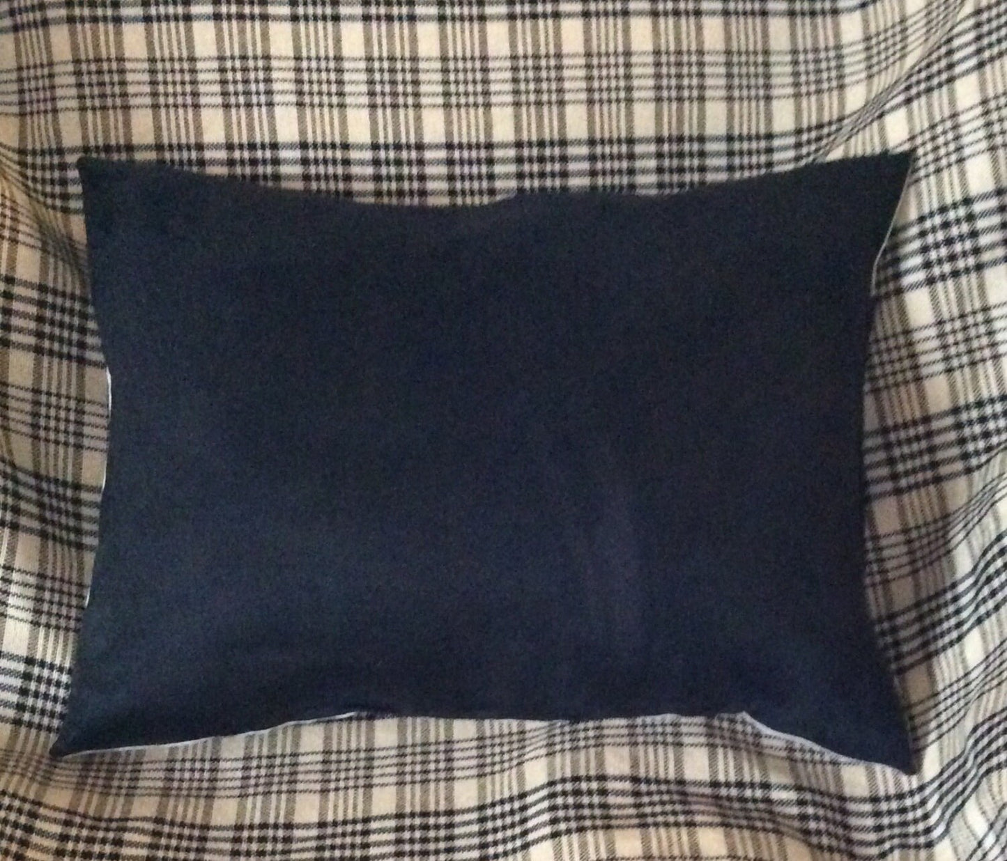 Equestrian Horse Pillow Home Decor black and flax linen.