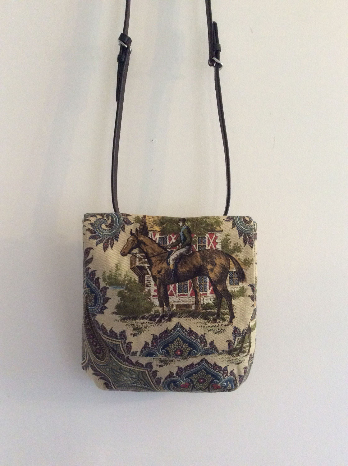 Equestrian Horse Kentucky Derby Purse Handbag Purse
