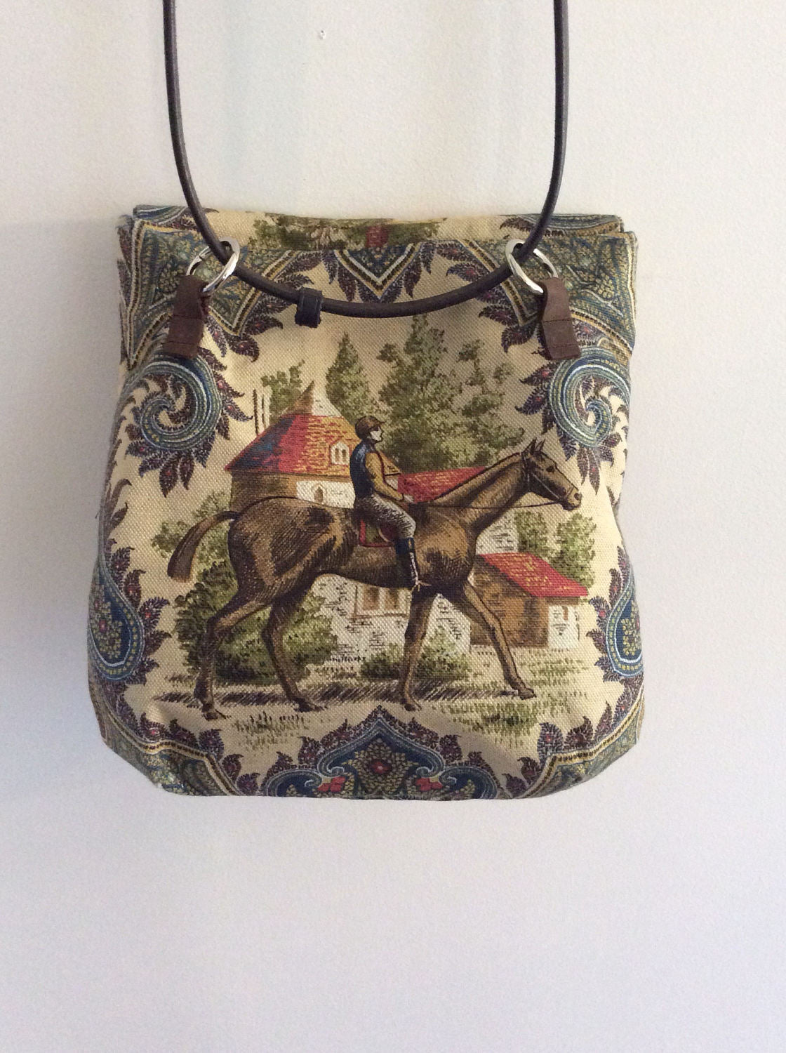 Equestrian Horse Kentucky Derby Purse Handbag Purse