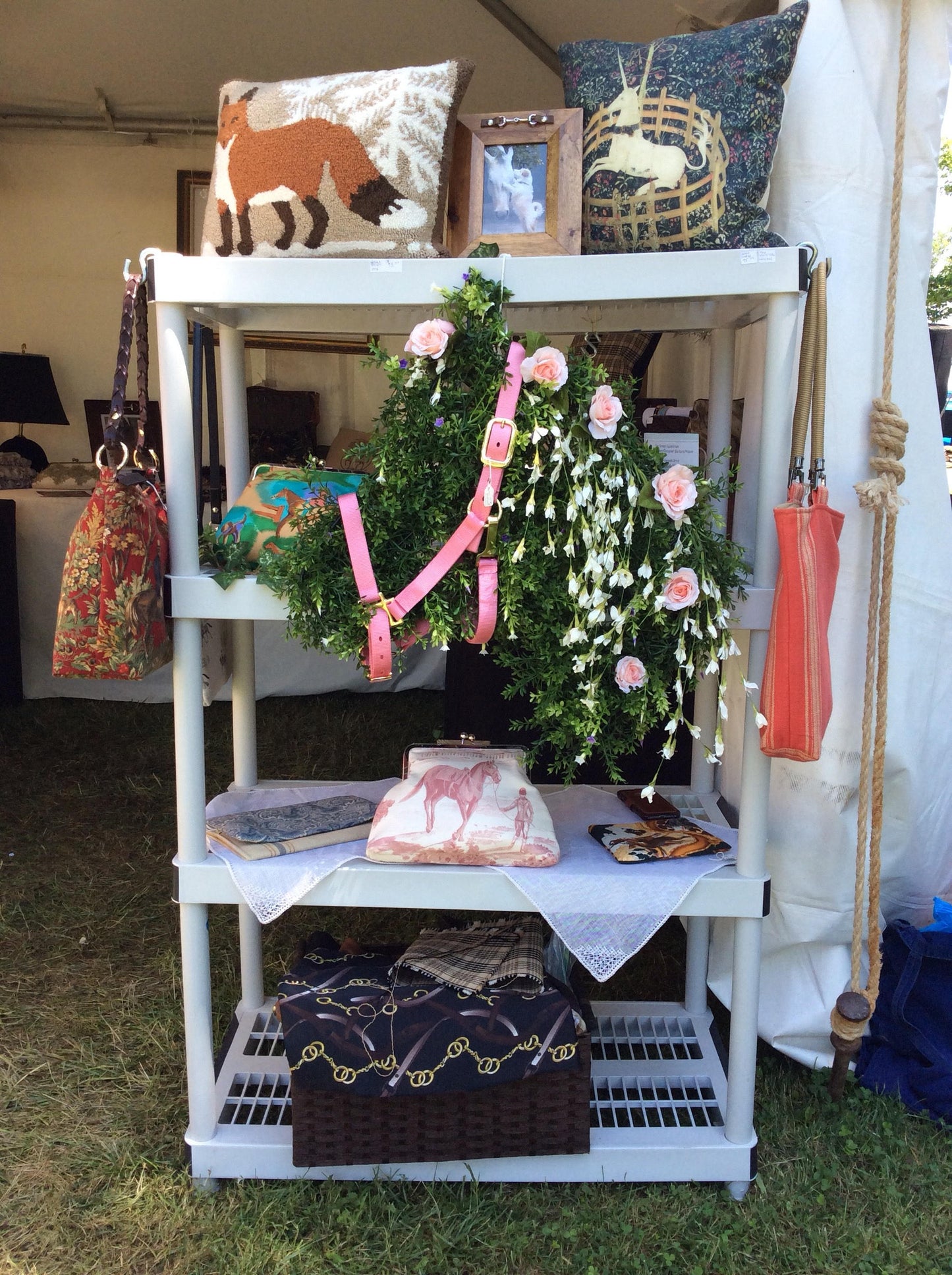 Horse Wreath Horse Head Equestrian Floral Wreath for Home or Wedding Wreath