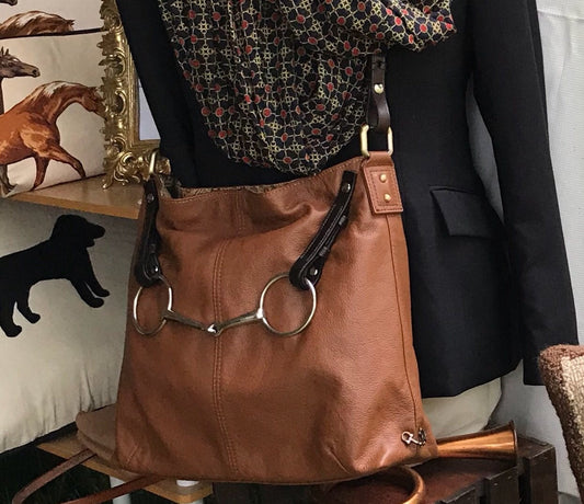 Equestrian Horse Purse Leather Horse Bit Tote Leather Handbag