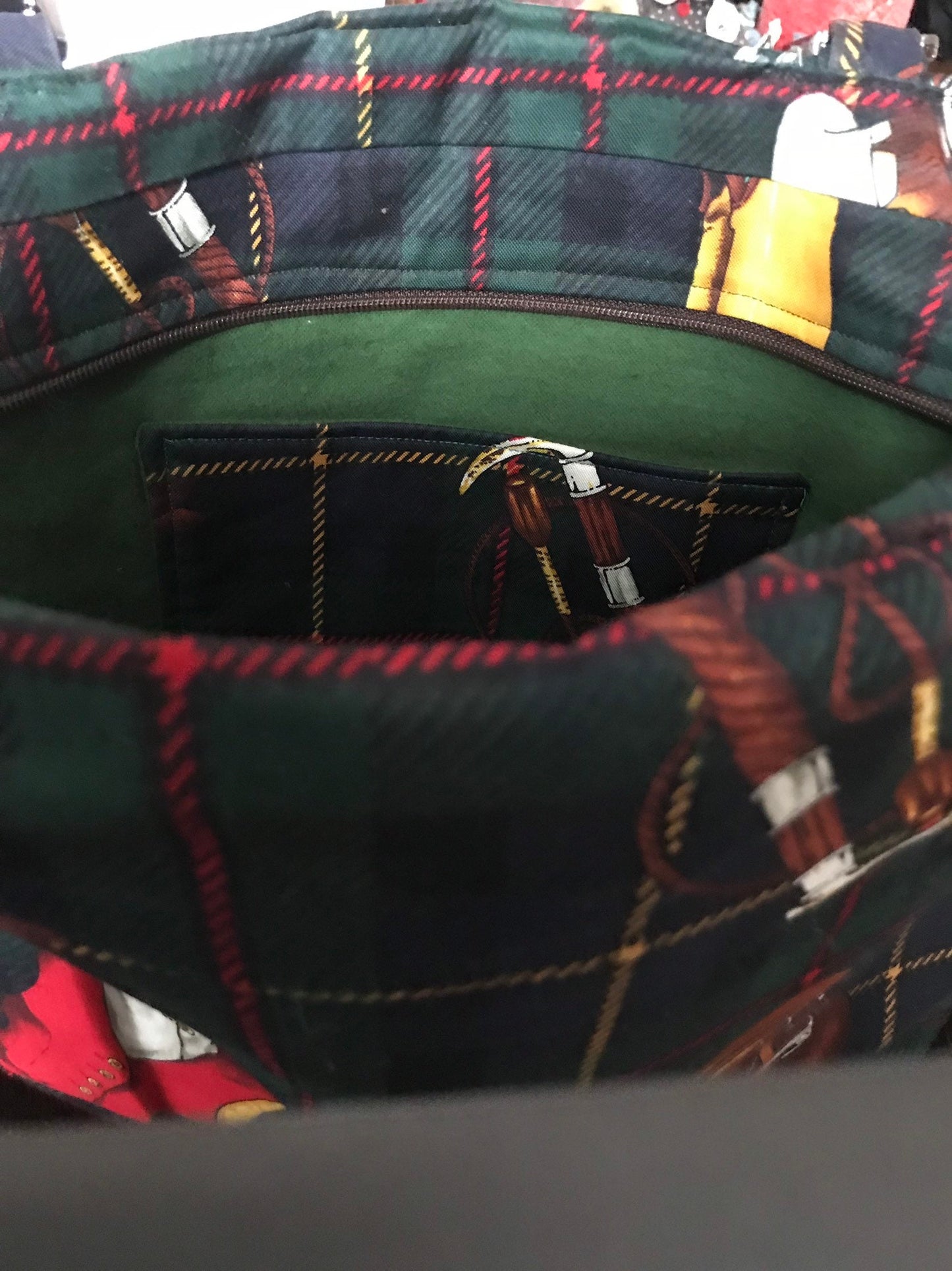 Equestrian Horse Purse Waterproof Tote HandBag Foxhunt
