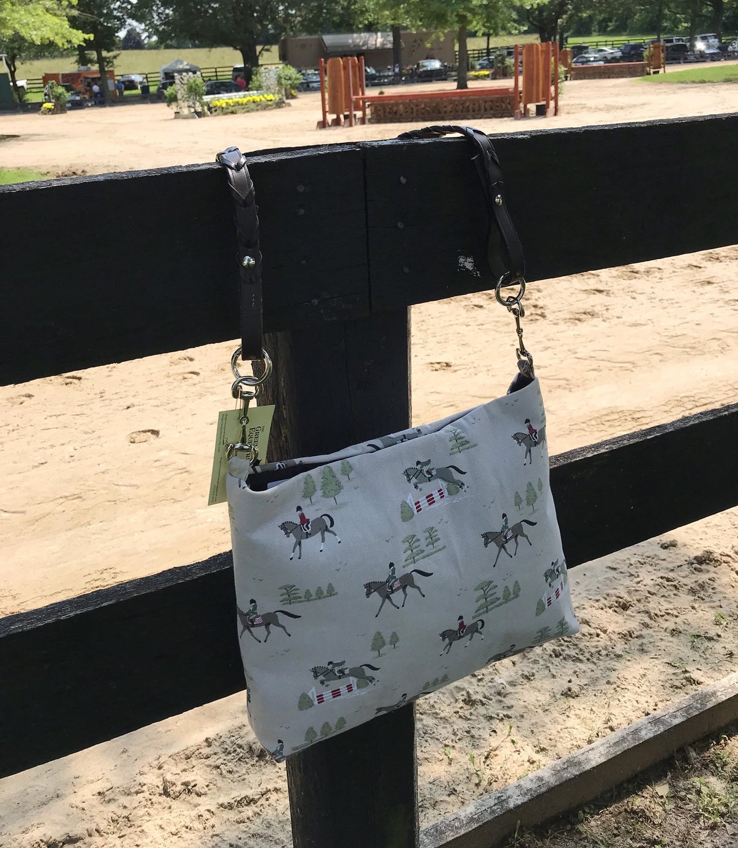 Equestrian Horse Handbag Purse Organic Fabric