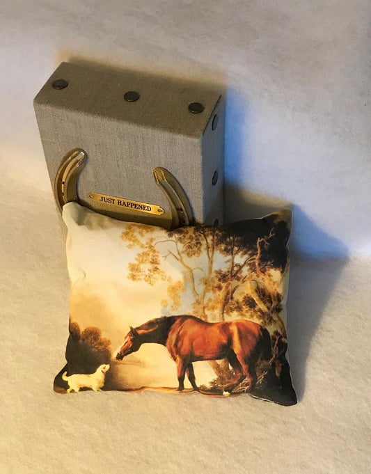 Equestrian Pillow Horse Lavender Sachet Equestrian Home Decor