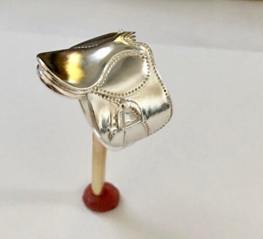Sterling Saddle Ring Horse Ring Equestrian Ring Sterling Silver Equestrian Jewelry Valentines Gift