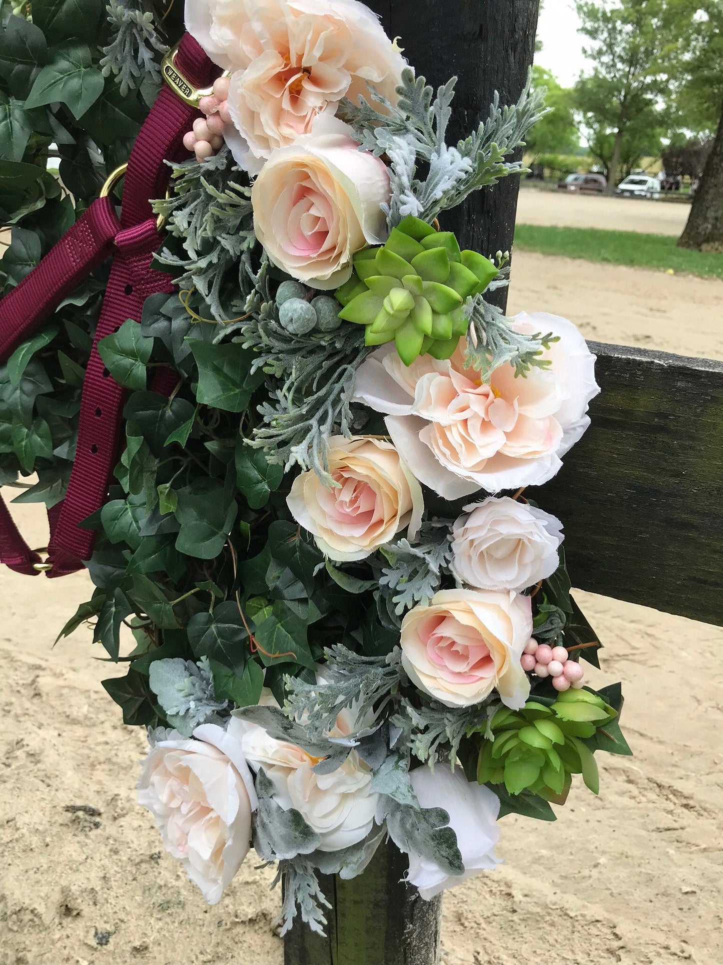 Equestrian HORSE  HEAD WREATH  Horse Decor Equestrian Gifts