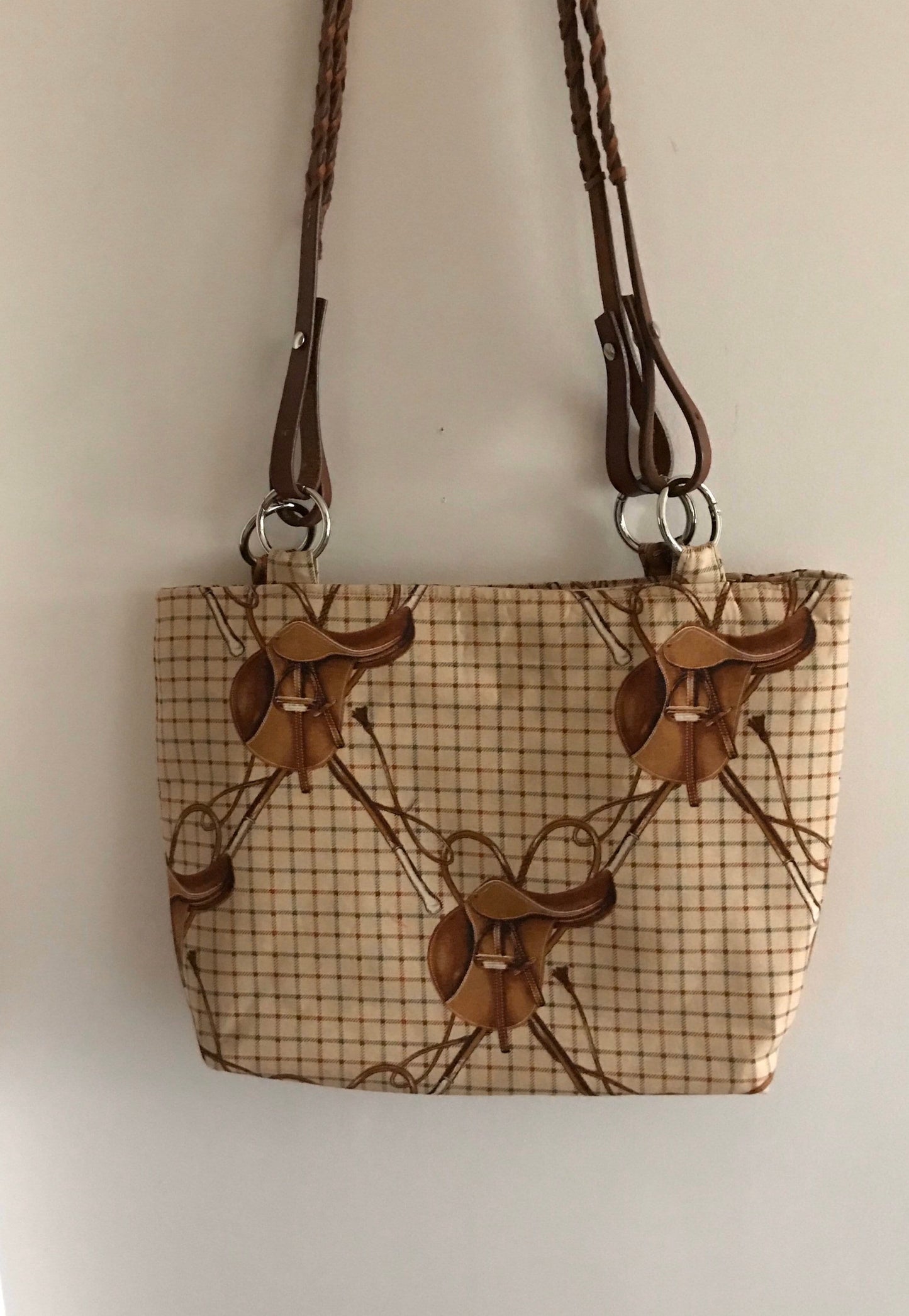 Equestrian Handbag Lauren Purse English Saddle Tote