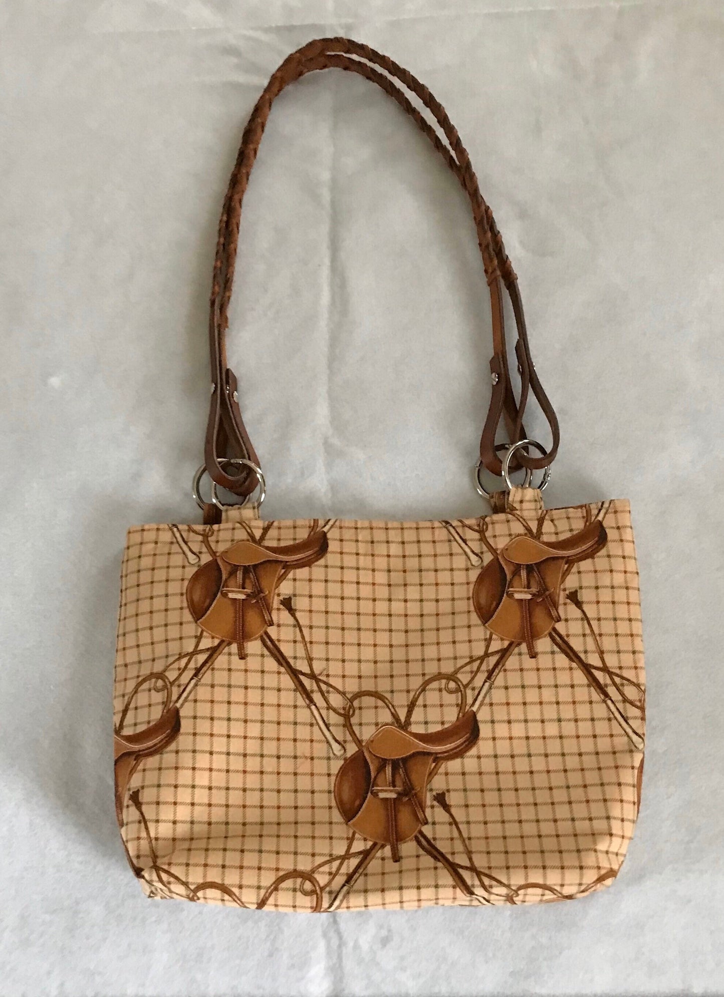 Equestrian Handbag Lauren Purse English Saddle Tote