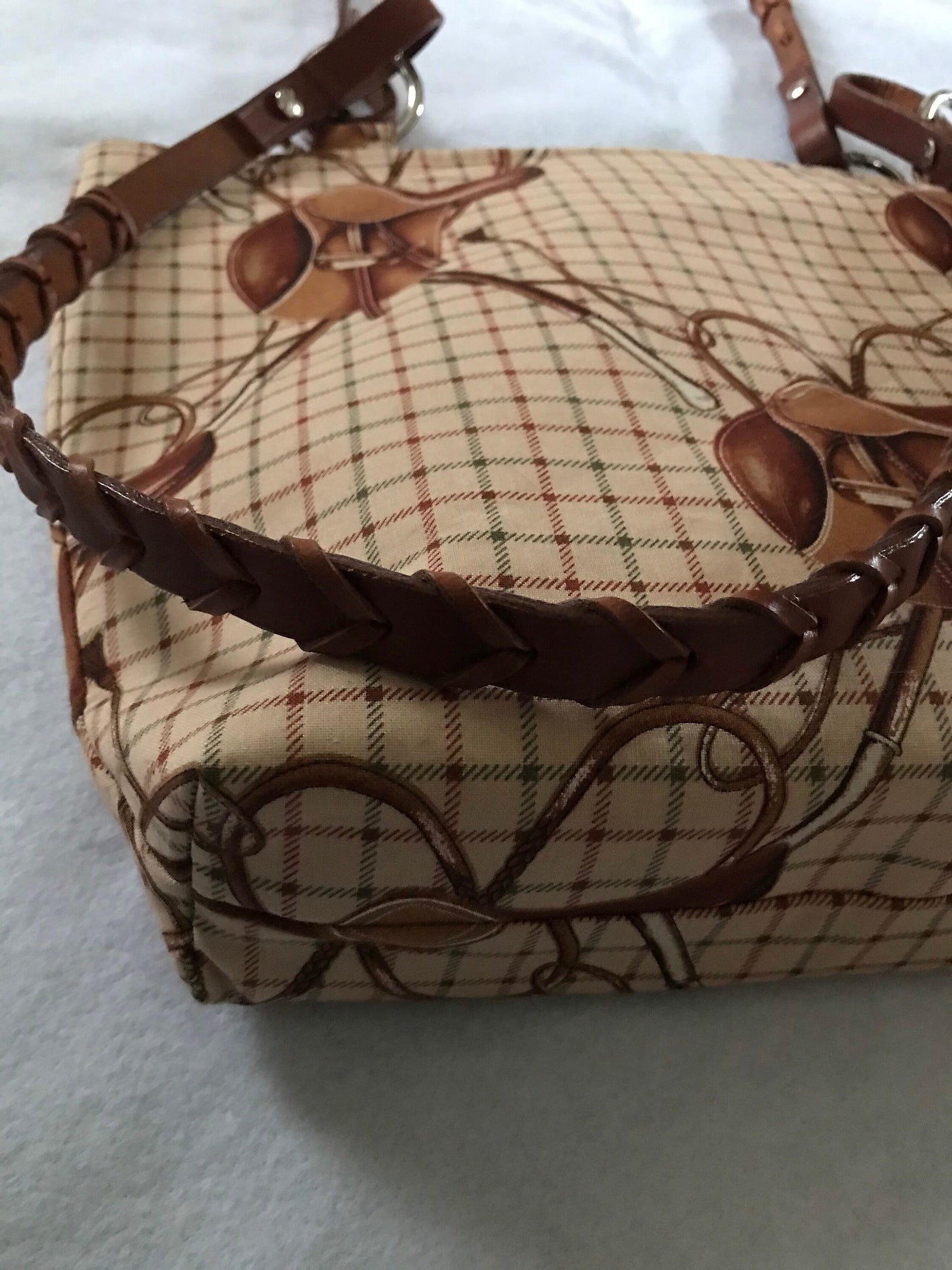 Equestrian Handbag Lauren Purse English Saddle Tote