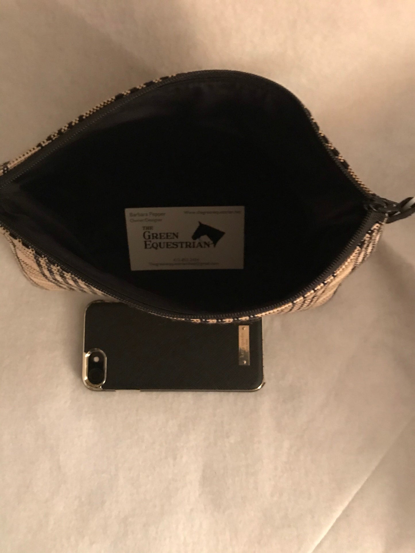 Equestrian Horse Handbag Horse Purse or Horse Cosmetic Bag