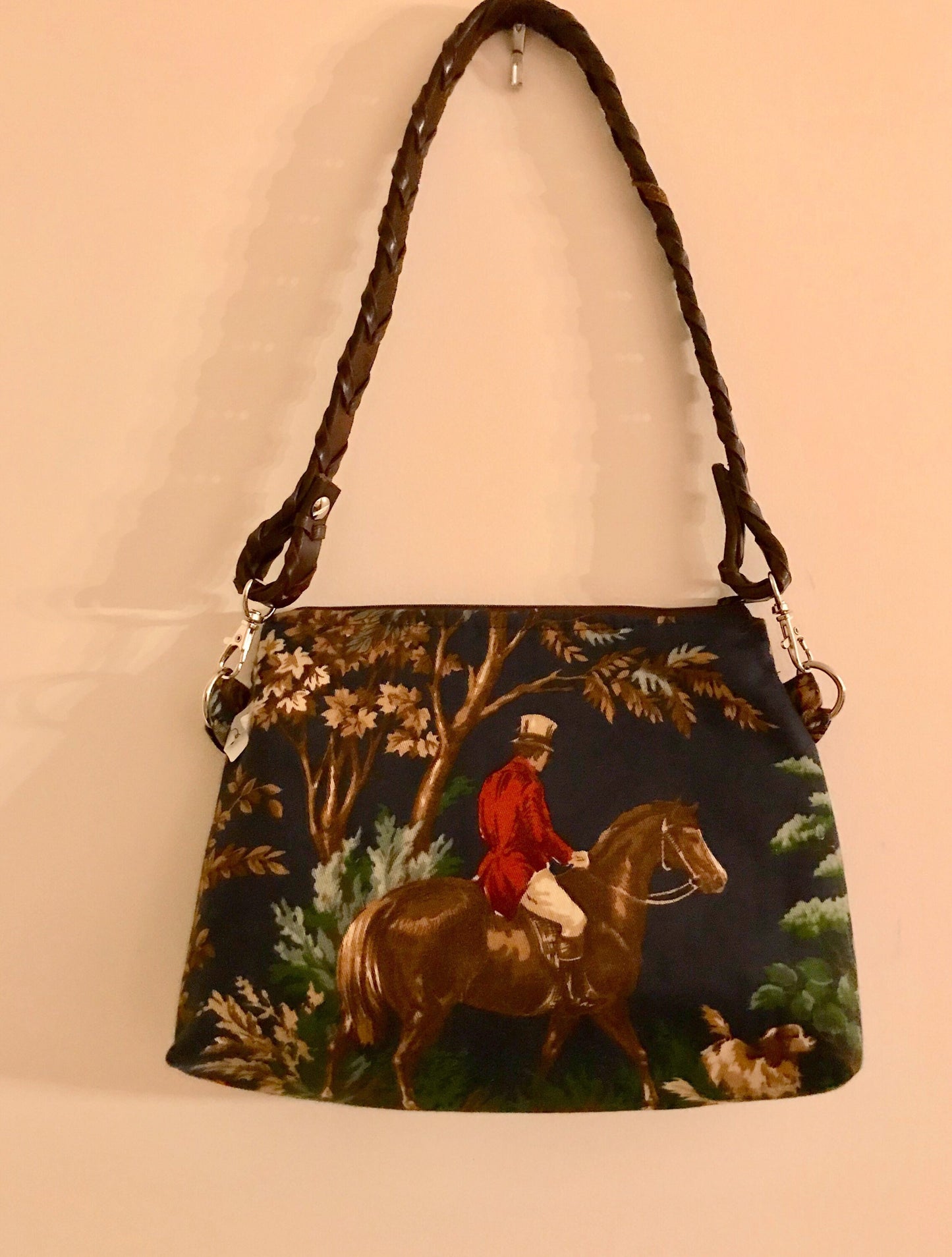 Equestrian Purse Horse Handbag Ralph Lauren Hunt Ball Purse Sustainably Sourced Fabric