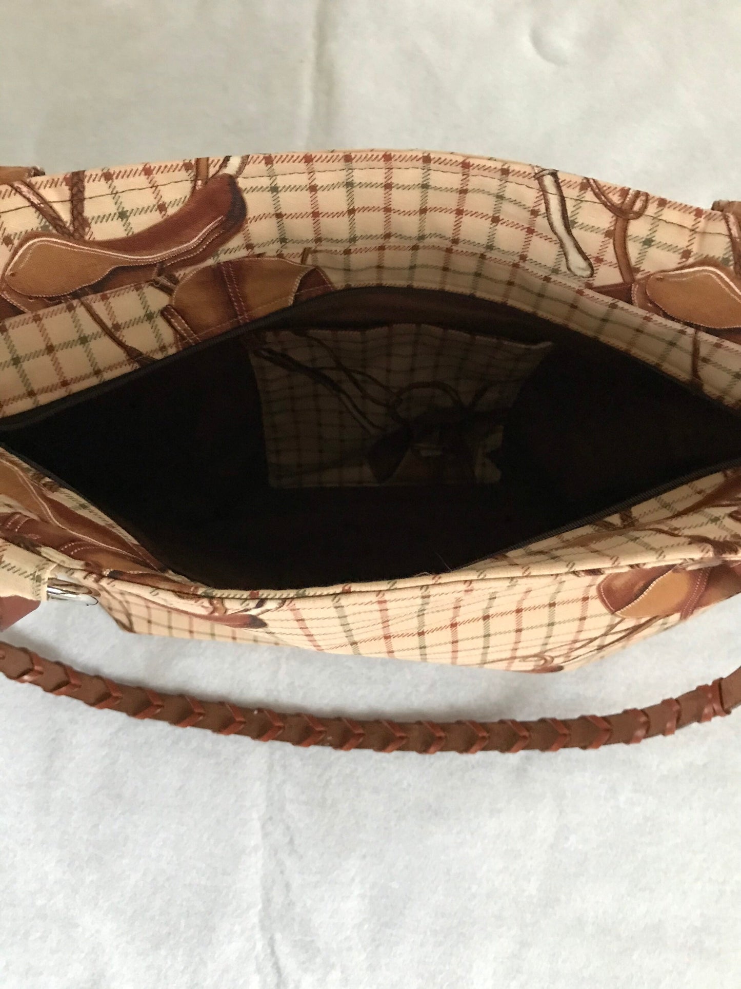 Equestrian Handbag Lauren Purse English Saddle Tote