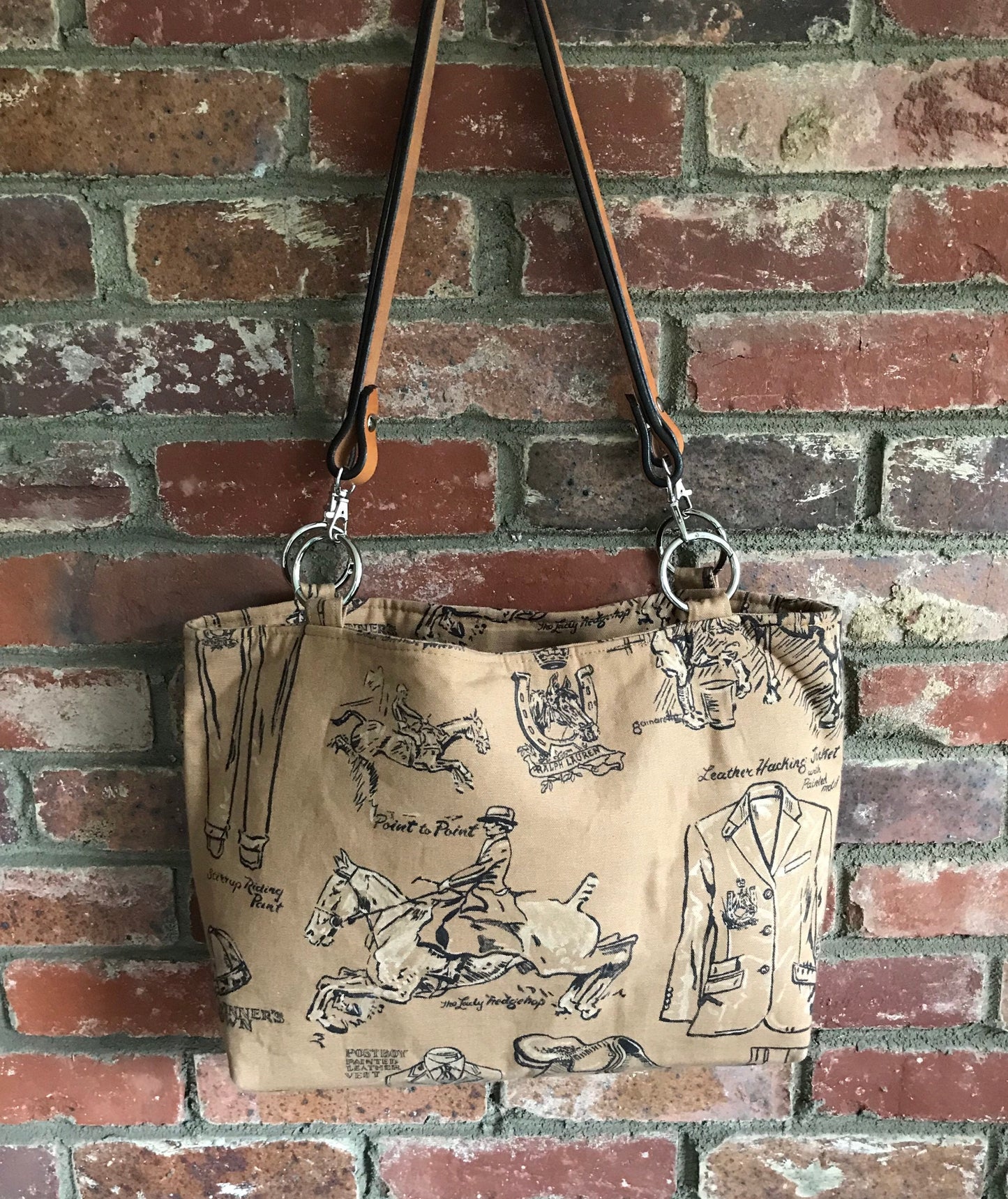 Equestrian Handbag Ralph Lauren Horse Purse Tote