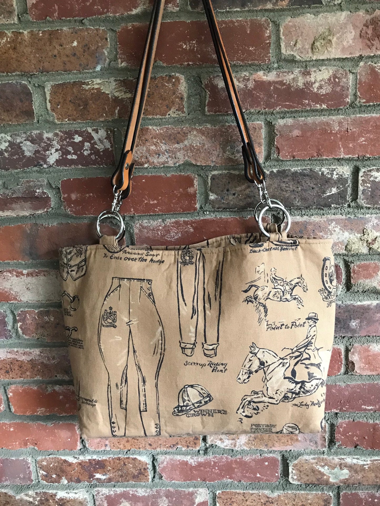 Equestrian Handbag Ralph Lauren Horse Purse Tote
