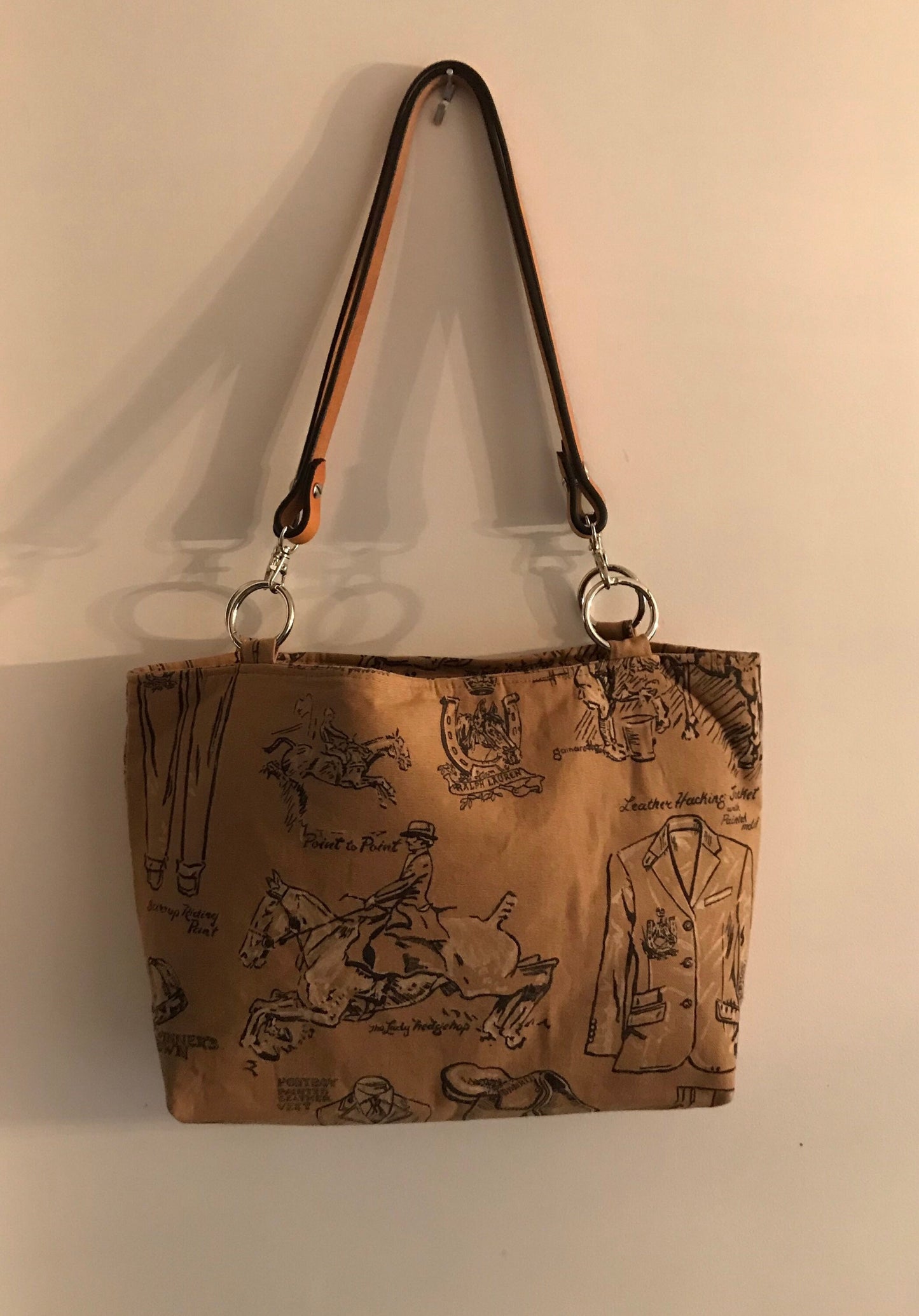 Equestrian Handbag Ralph Lauren Horse Purse Tote