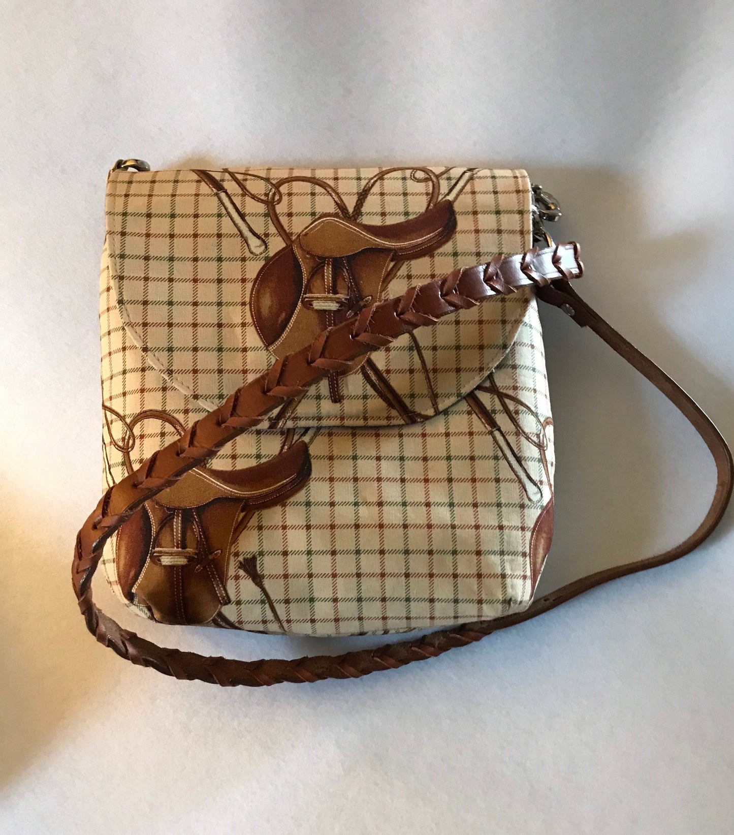 Equestrian Handbag Ralph Lauren Purse English Saddle Tote