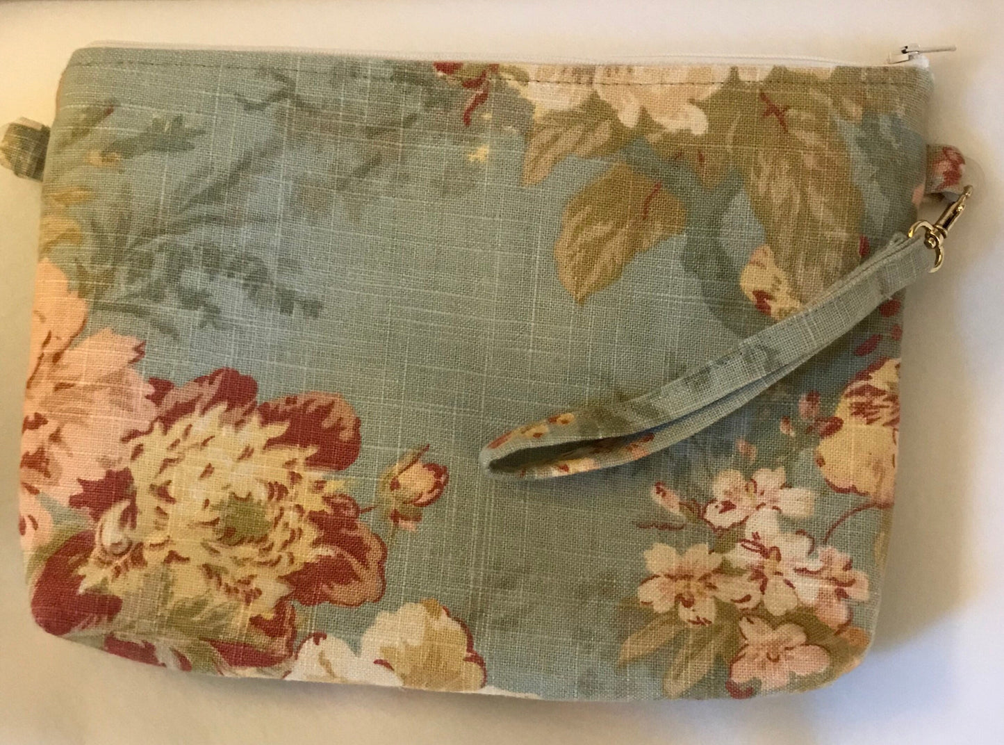 Lauren Purse Floral Fabric Flower Clutch Wristlet  Handbag