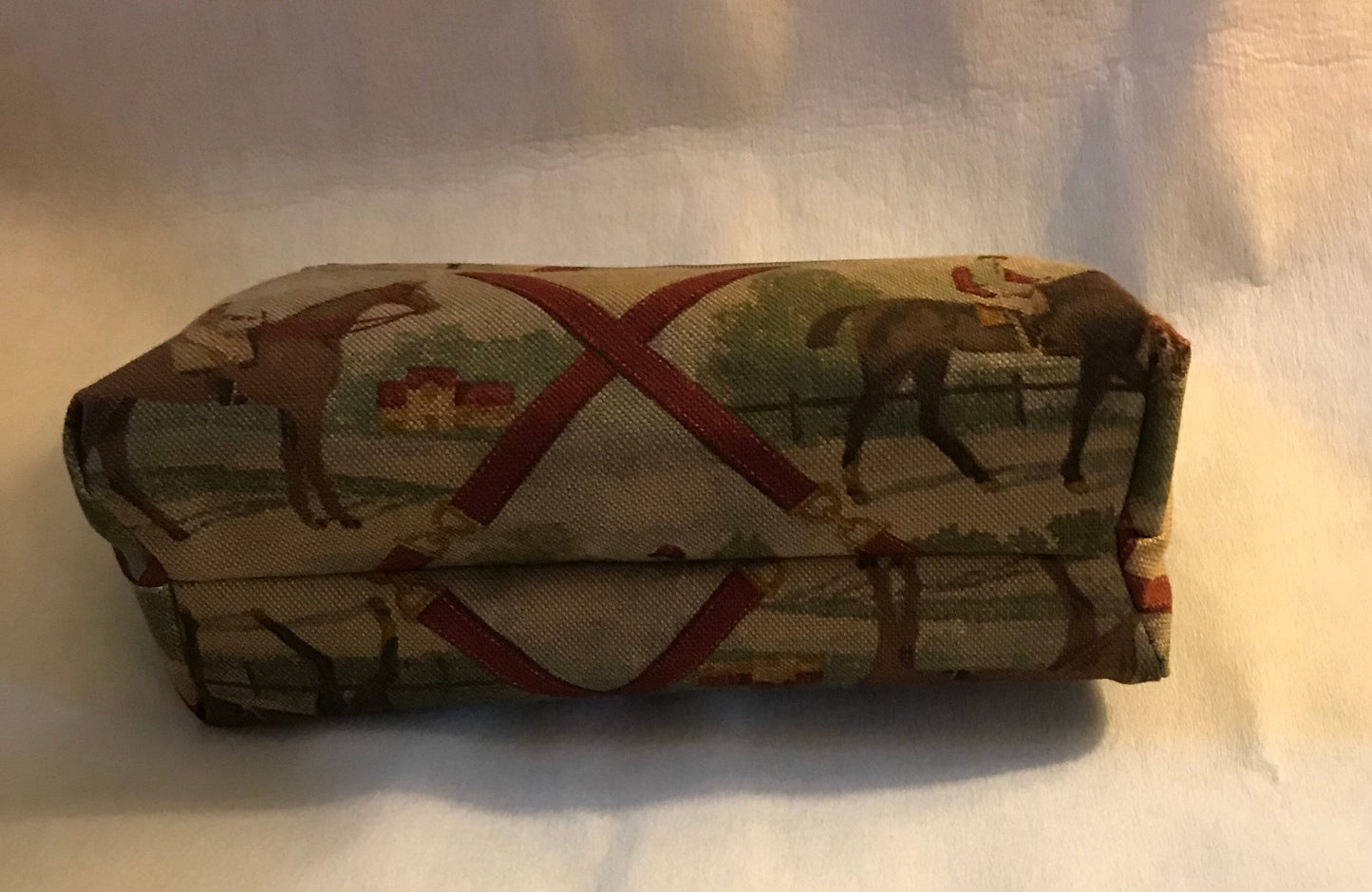 Equestrian Horse  Purse Cosmetic Bag Horse Clutch Equestrian Purse Kentucky Derby