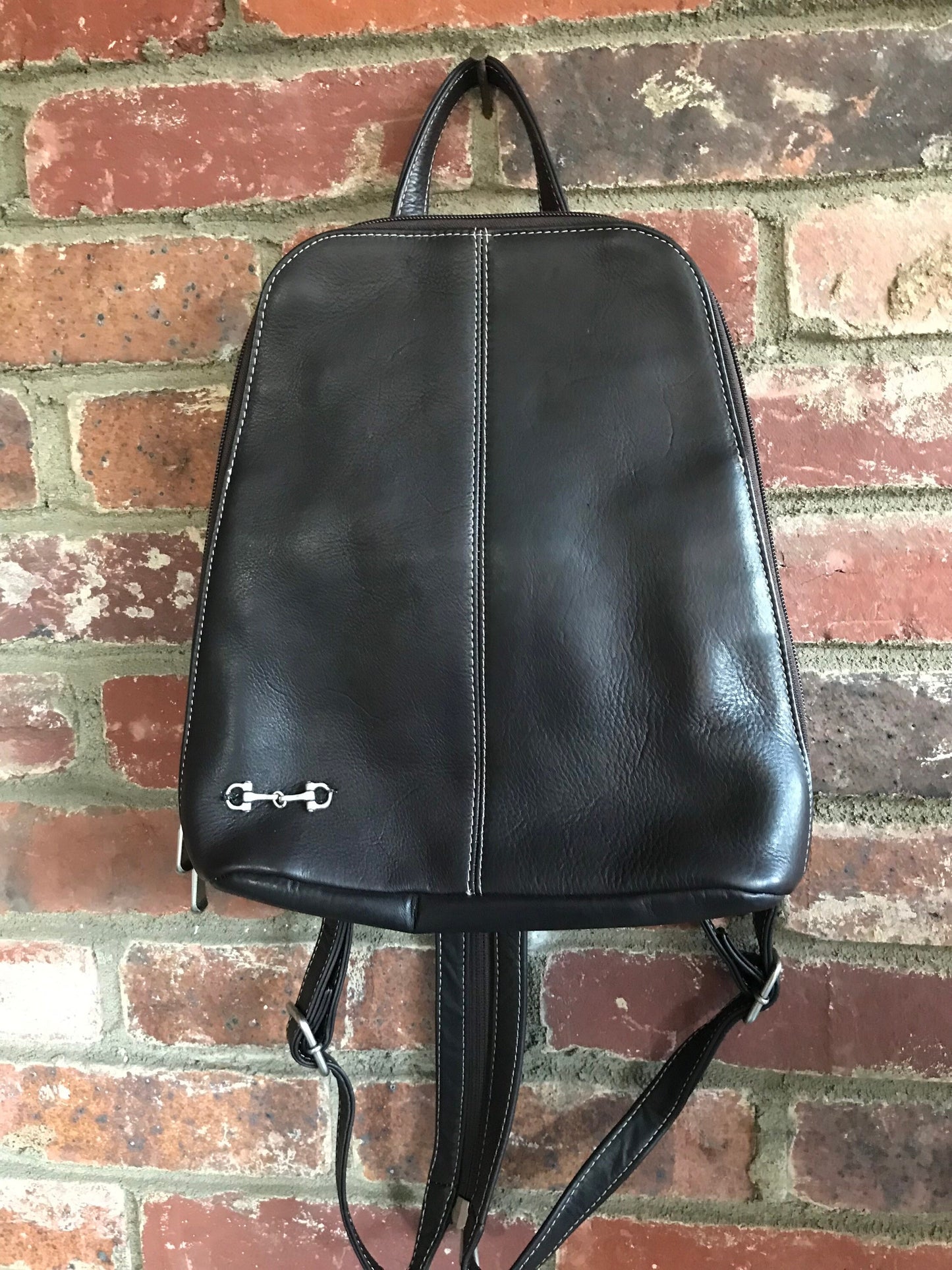 Horse Leather Backpack Equestrian Backpack Mini Backpack