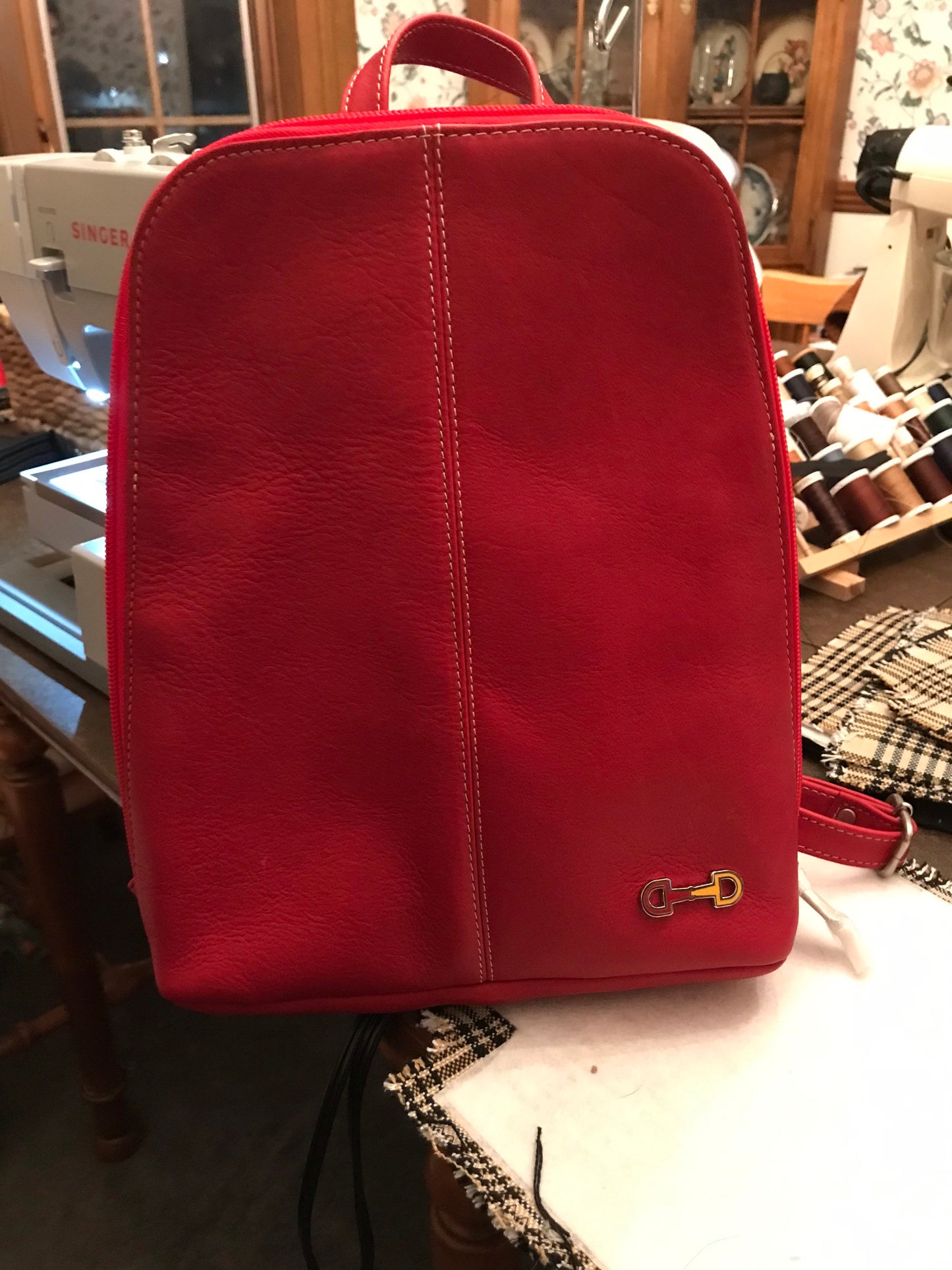 Horse Leather Backpack Equestrian Backpack Mini Backpack