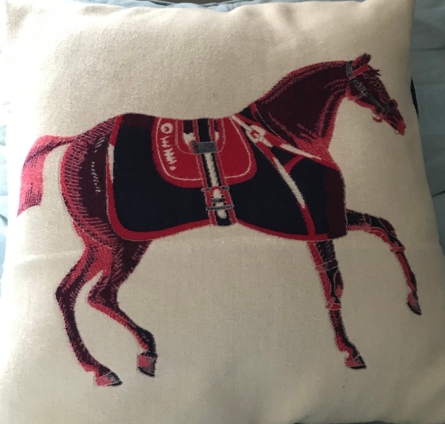 Equestrian Horse Pillow Equestrian Decor Kentucky Derby Pillow