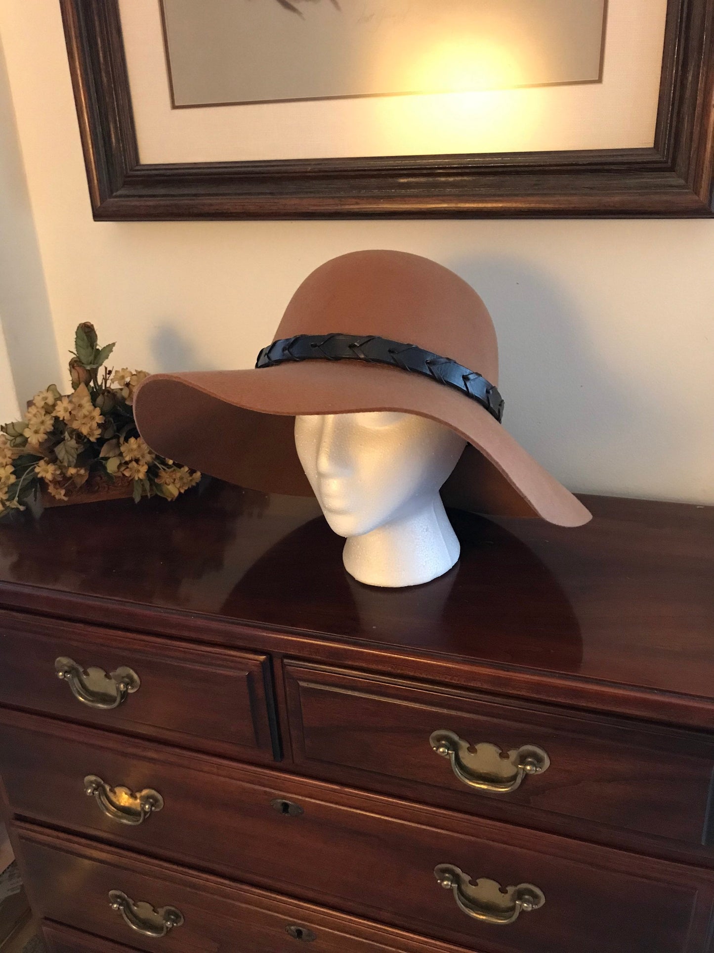 Equestrian Hat Horse Hat 100% Camel Colored Hat