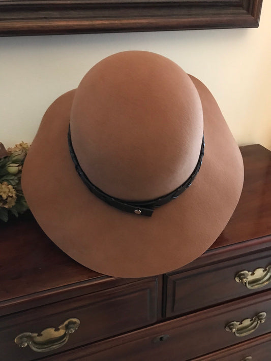 Equestrian Hat Horse Hat 100% Camel Colored Hat