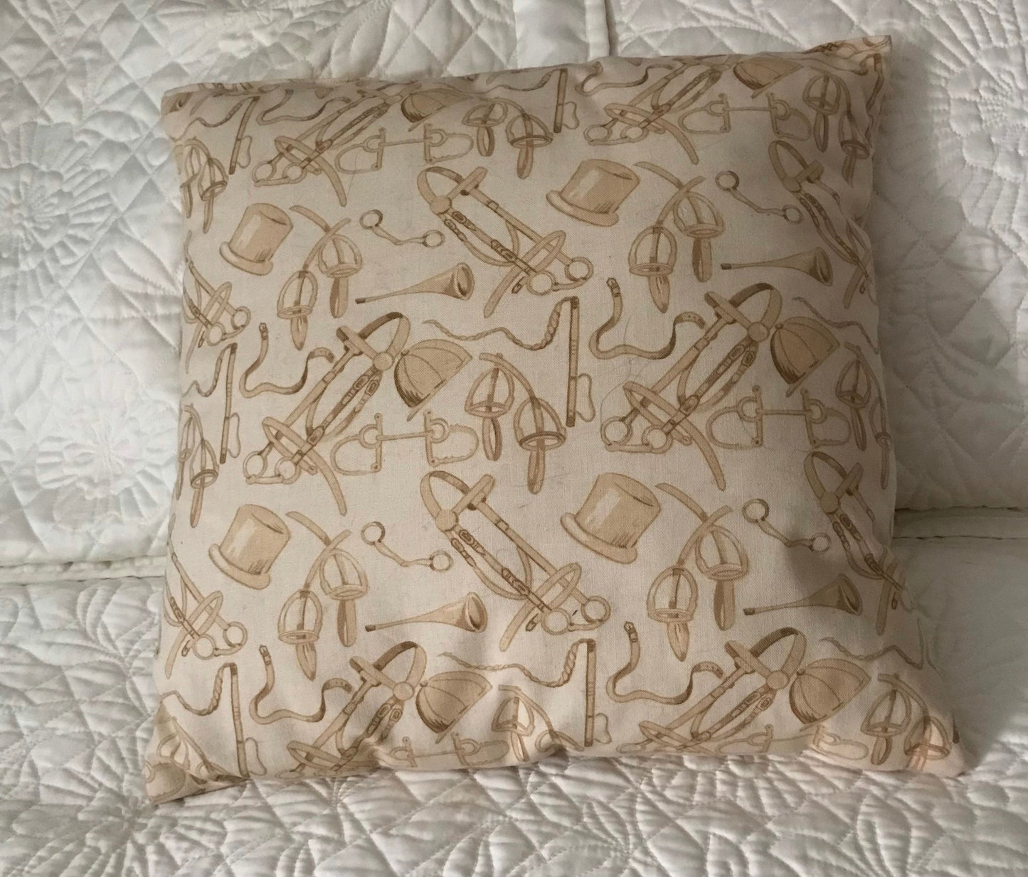 Equestrian Pillow Horse Pillow Fox Hunt Pillow