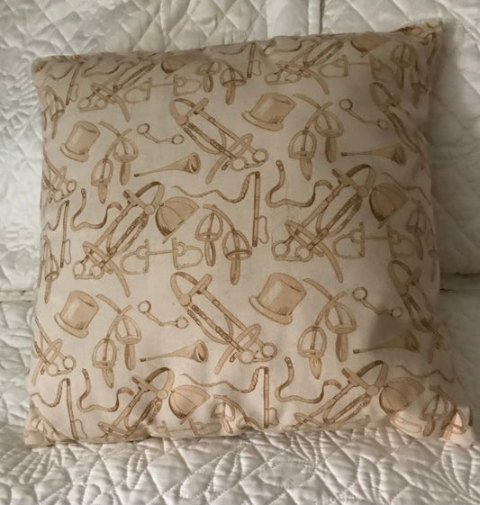 Equestrian Pillow Horse Pillow Fox Hunt Pillow