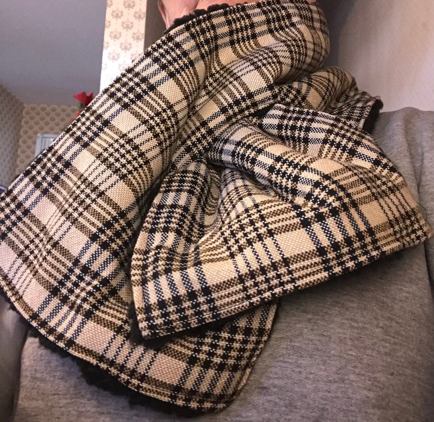 Equestrian Horse Winter Scarf Sustainable Horse Snood Made from Famous Horse Blanket
