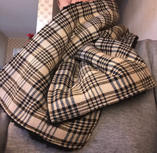 Equestrian Horse Winter Scarf Sustainable Horse Snood Made from Famous Horse Blanket
