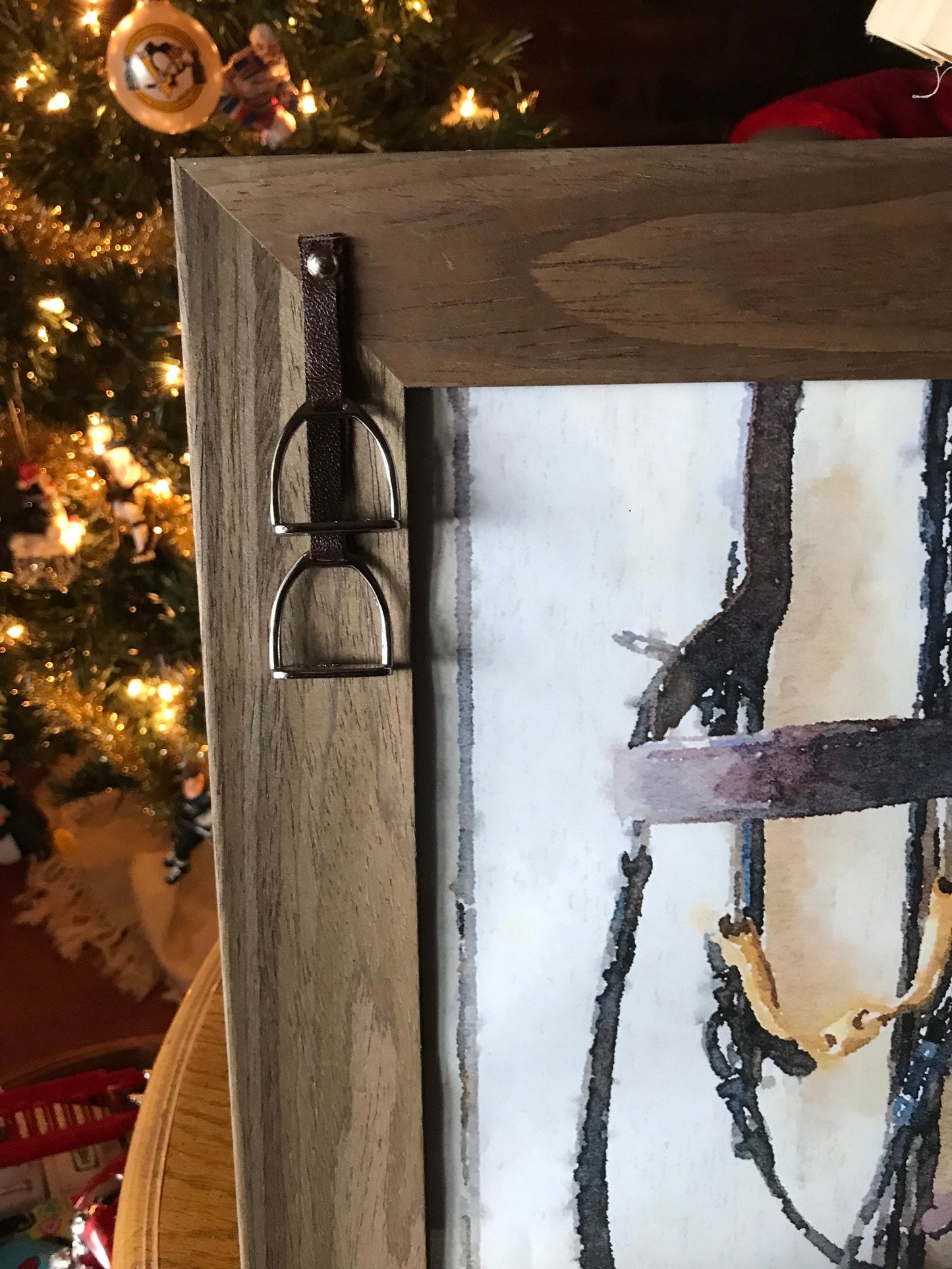 Equestrian Frame Horse  Picture Frame English Stirrups