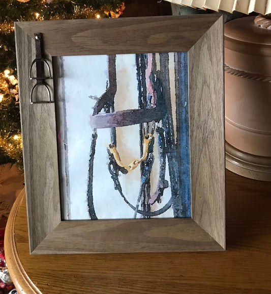 Equestrian Frame Horse  Picture Frame English Stirrups