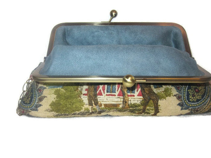 Horse Handbag Equestrian Race Horse and Jockey  Kentucky Derby Purse