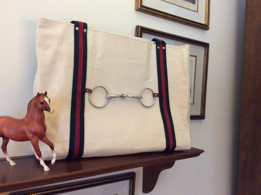 Equestrian Horse Tote Horse Purse Carry on Extra Large Horse Handbag
