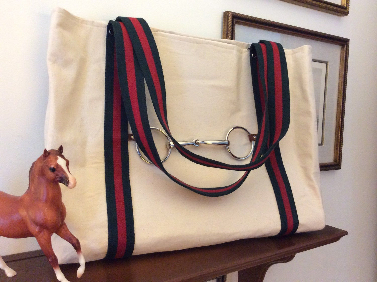 Equestrian Horse Tote Horse Purse Carry on Extra Large Horse Handbag