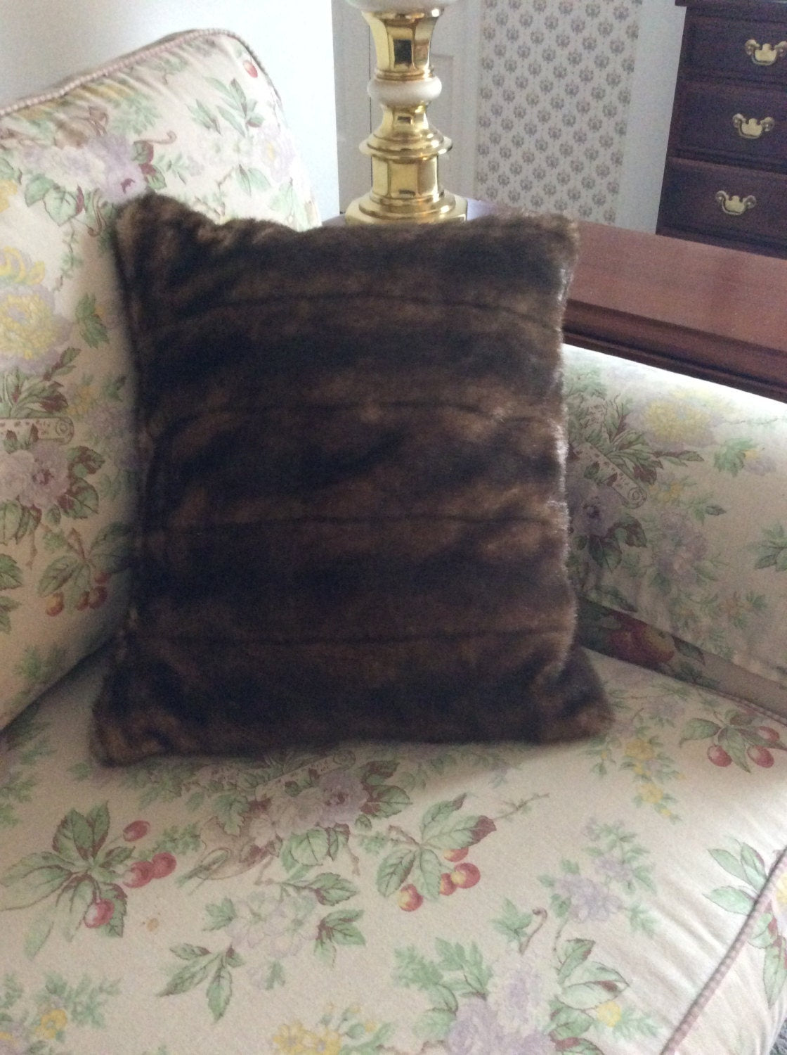 Fur Pillow Faux Mink Fur Pillow