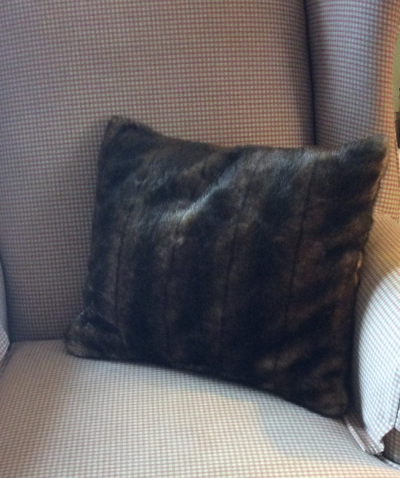 Fur Pillow Faux Mink Fur Pillow
